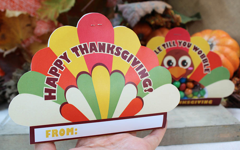 printable thanksgiving turkey gift
